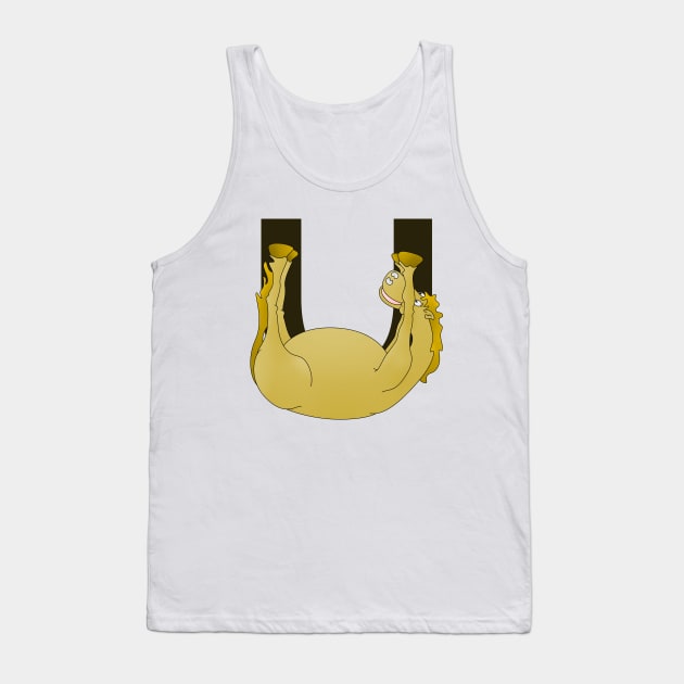 Monogram U Pony Tank Top by mailboxdisco